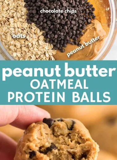 Healthy no bake protein balls made with nutritious ingredients