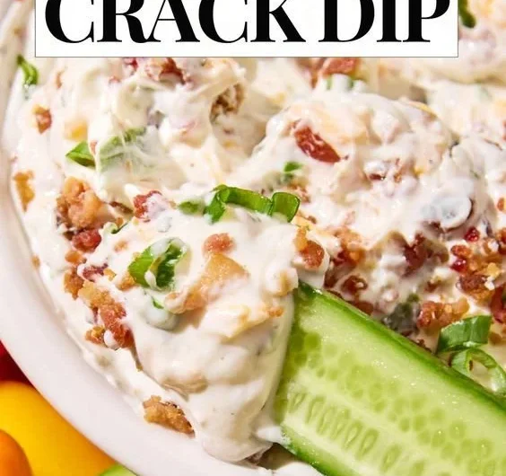 High protein crack dip served with tortilla chips