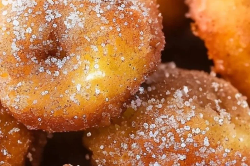 Delicious homemade 2-ingredient banana donut holes on a plate