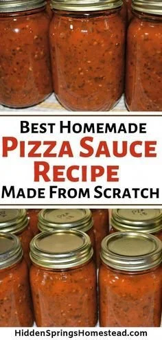 Authentic homemade pizza sauce made with fresh Italian spices