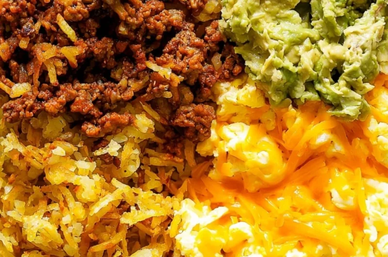Healthy Breakfast Burrito Bowl - quick and easy meal prep option
