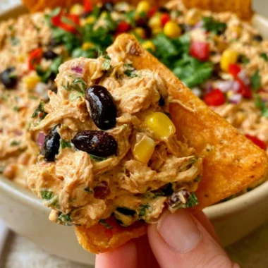 High-protein Southwest Chicken Salad with grilled chicken and fresh vegetables