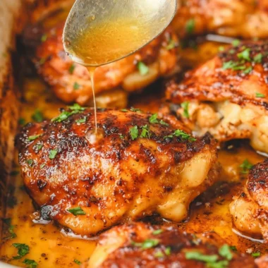 Juicy Old Bay Chicken Thighs served on a plate
