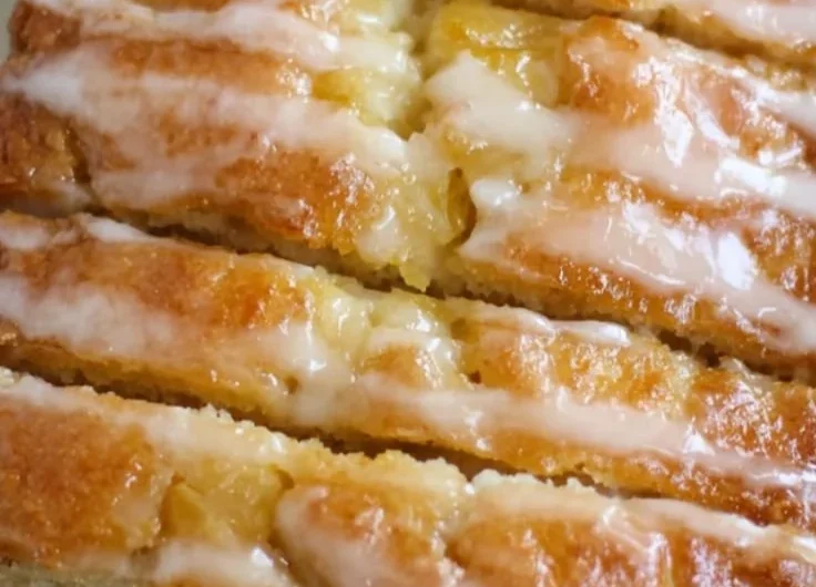 Deliciously baked Pineapple Bread with chunks of pineapple