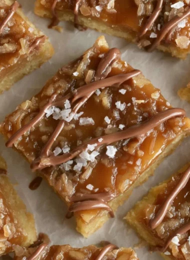 Delicious Samoa bars inspired by traditional Samoa flavors and ingredients
