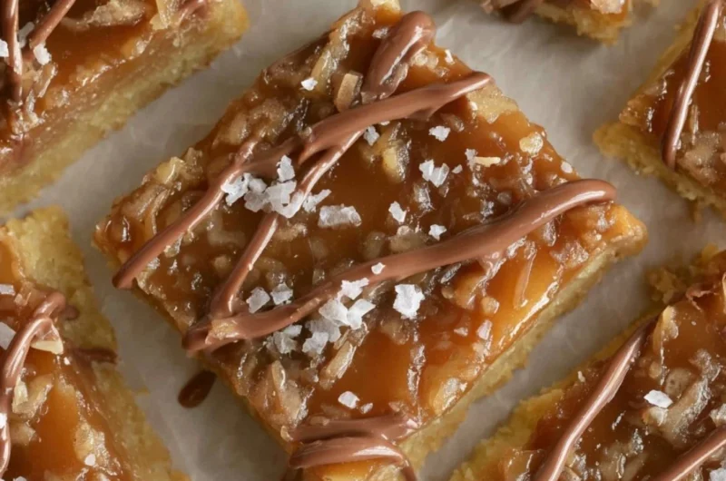 Delicious Samoa bars inspired by traditional Samoa flavors and ingredients