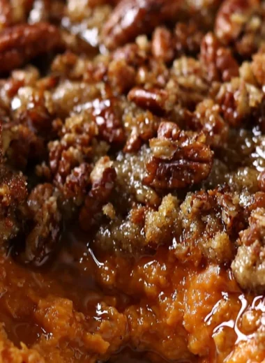 Delicious baked sweet potatoes topped with herbs and spices