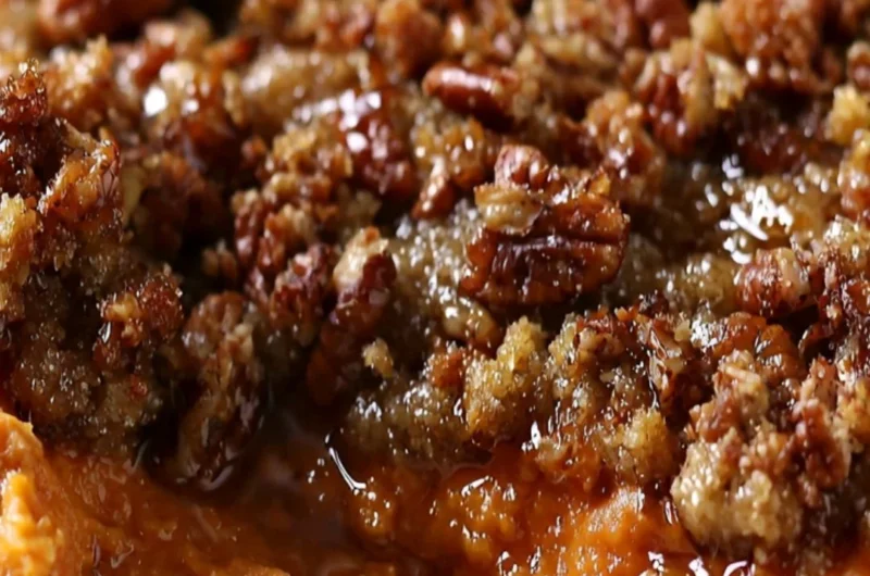 Delicious baked sweet potatoes topped with herbs and spices