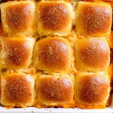 Buffalo Chicken Sliders served on a platter with toppings