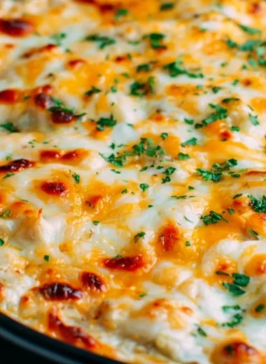 Delicious 4-cheese crab artichoke dip served in a bowl