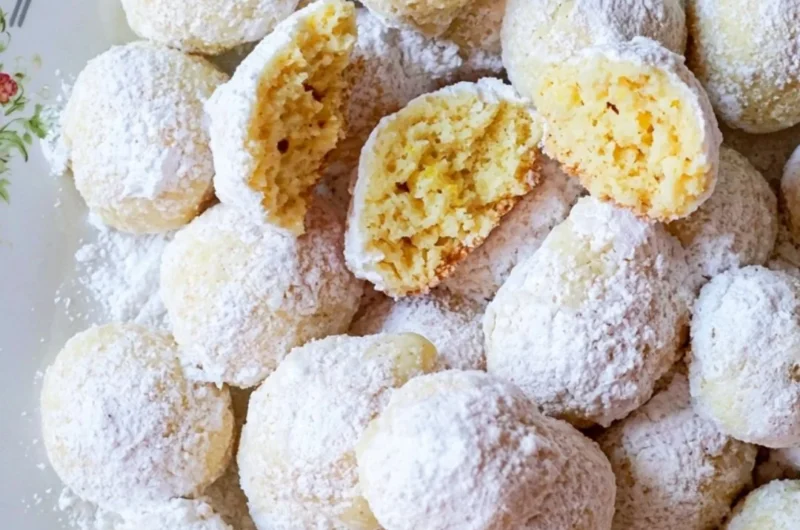 Delicious Lemon Snowball Cookies perfect for Mother's Day celebrations